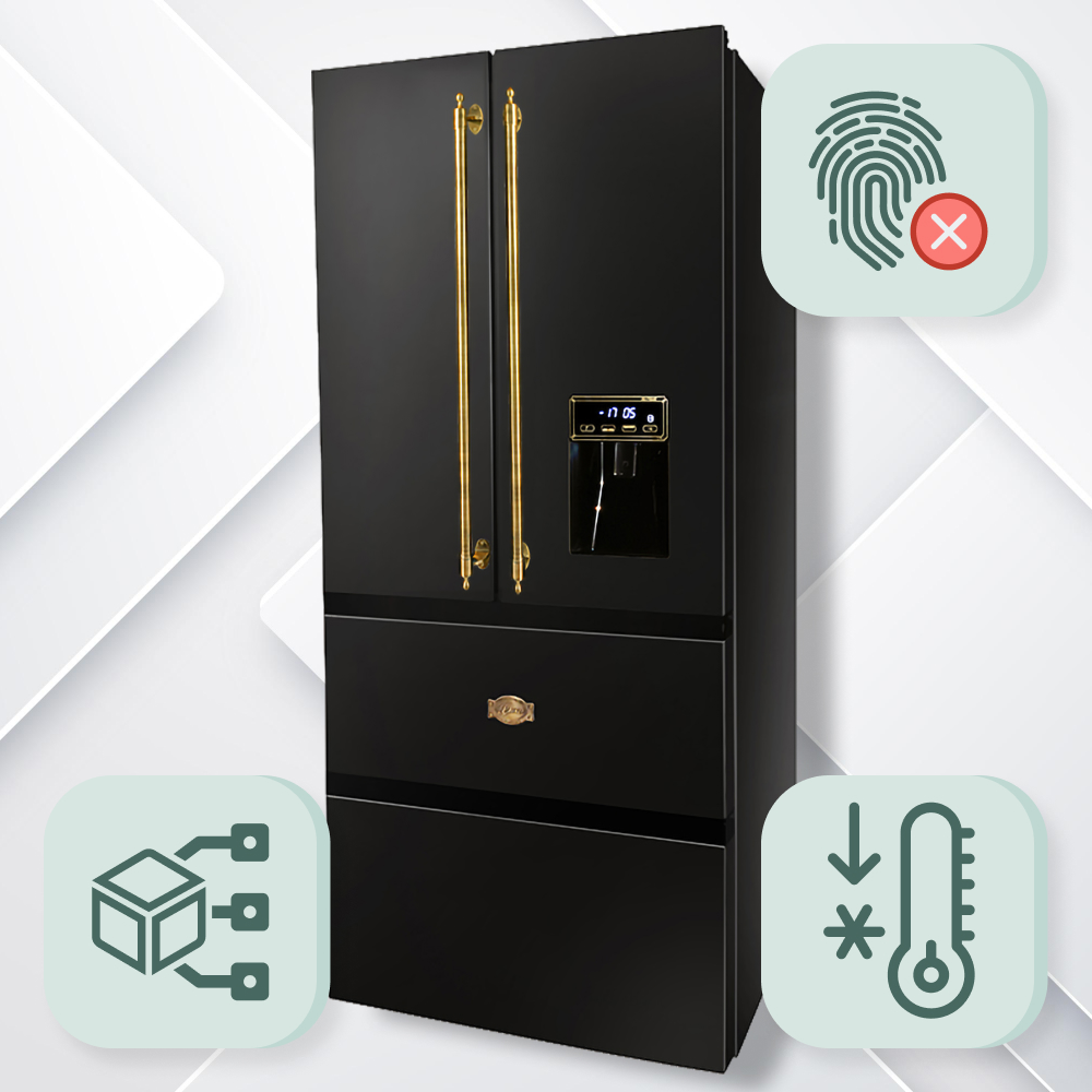 Kaiser KS 80425 Em Retro fridge side-by-side fridge-freezer